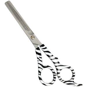 Tijeras corte de cabello peluqueros raugcci entresacar doble zebra
